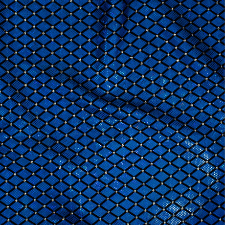 Nylon Spandex Diamond Flocking Hologram Fabric