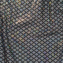 Nylon Spandex Diamond Flocking Hologram Fabric