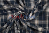 Plaid Flannel Fabric - 80 Percent Polyester 20 Percent Cotton, Plaid Pattern, 7 Oz, Soft Brushed Cotton Face (1 Yard)