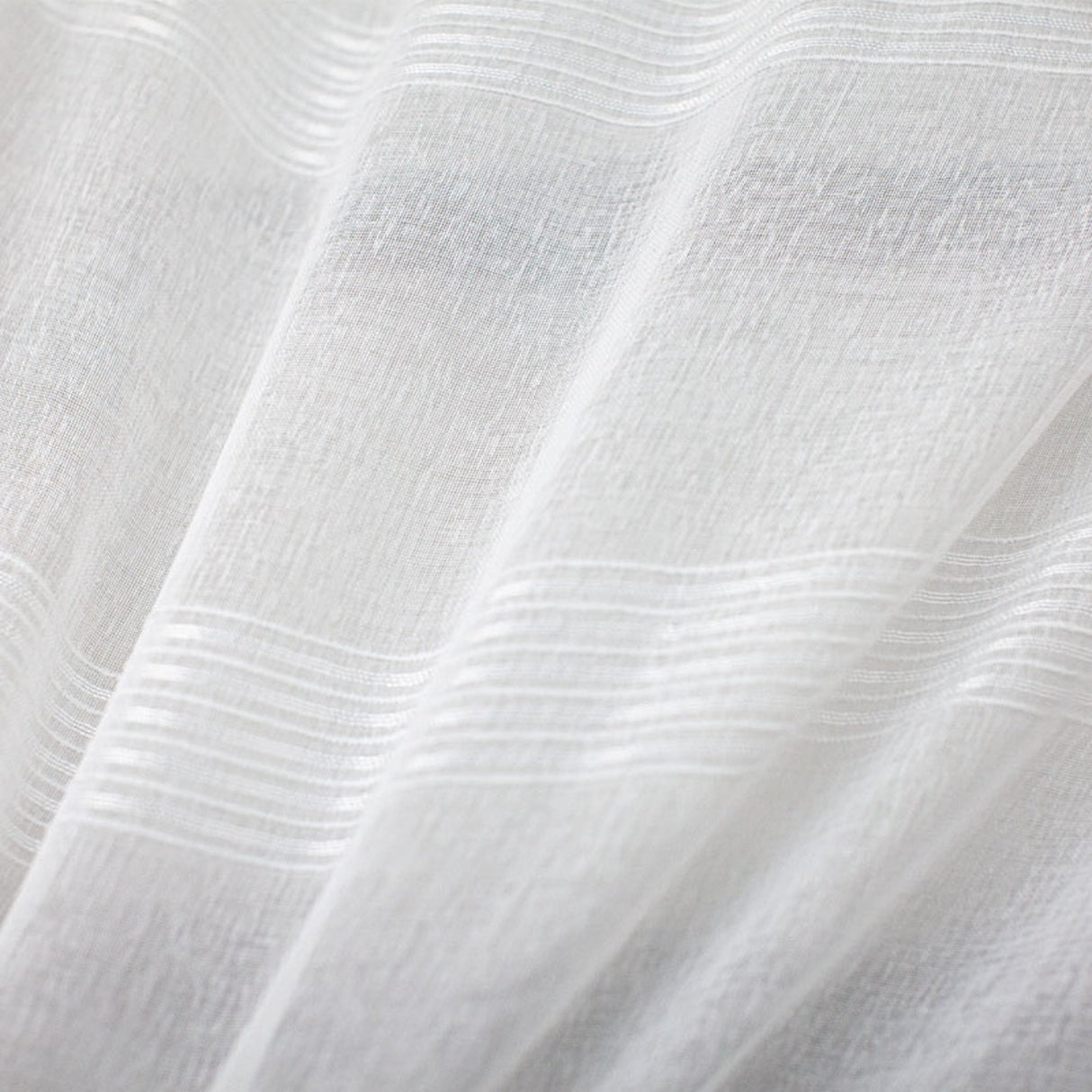 Nolan Fabric Polyester Fabric - Striped Sheer, 110" Width (1 Yard)