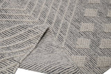 Noor Collection Wool Cotton Polyester Rug - Natural Beige Modern Bohemian, 9' X 12' (1 Unit)