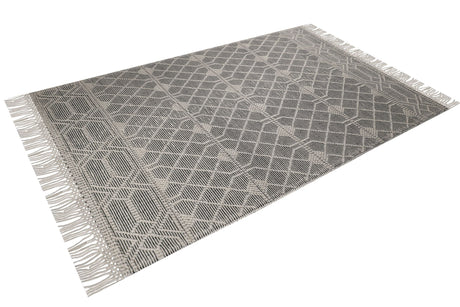 Noor Rug Collection Wool Blend Fabric - Bohemian Textured, Natural Colors, 9' X 12' (1 Piece)