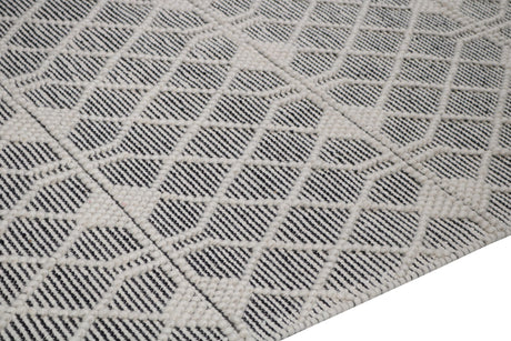 Noor Rug Collection Wool Blend Fabric - Bohemian Textured, Natural Colors, 9' X 12' (1 Piece)