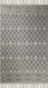 Noor Rug Collection Wool Blend Fabric - Bohemian Textured, Natural Colors, 9' X 12' (1 Piece)