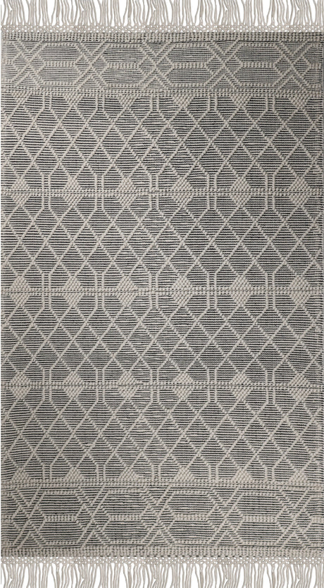 Noor Rug Collection Wool Blend Fabric - Bohemian Textured, Natural Colors, 9' X 12' (1 Piece)