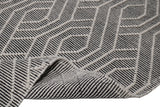 Natural Wool Blend Bohemian Design Rug - White Black, NR507, 60 Percent Wool 20 Percent Cotton 20 Percent Polyester (9' X 12')