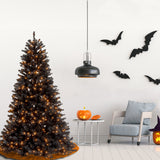 6 ft. Pre-Lit Black Spruce Halloween Tree with White Light