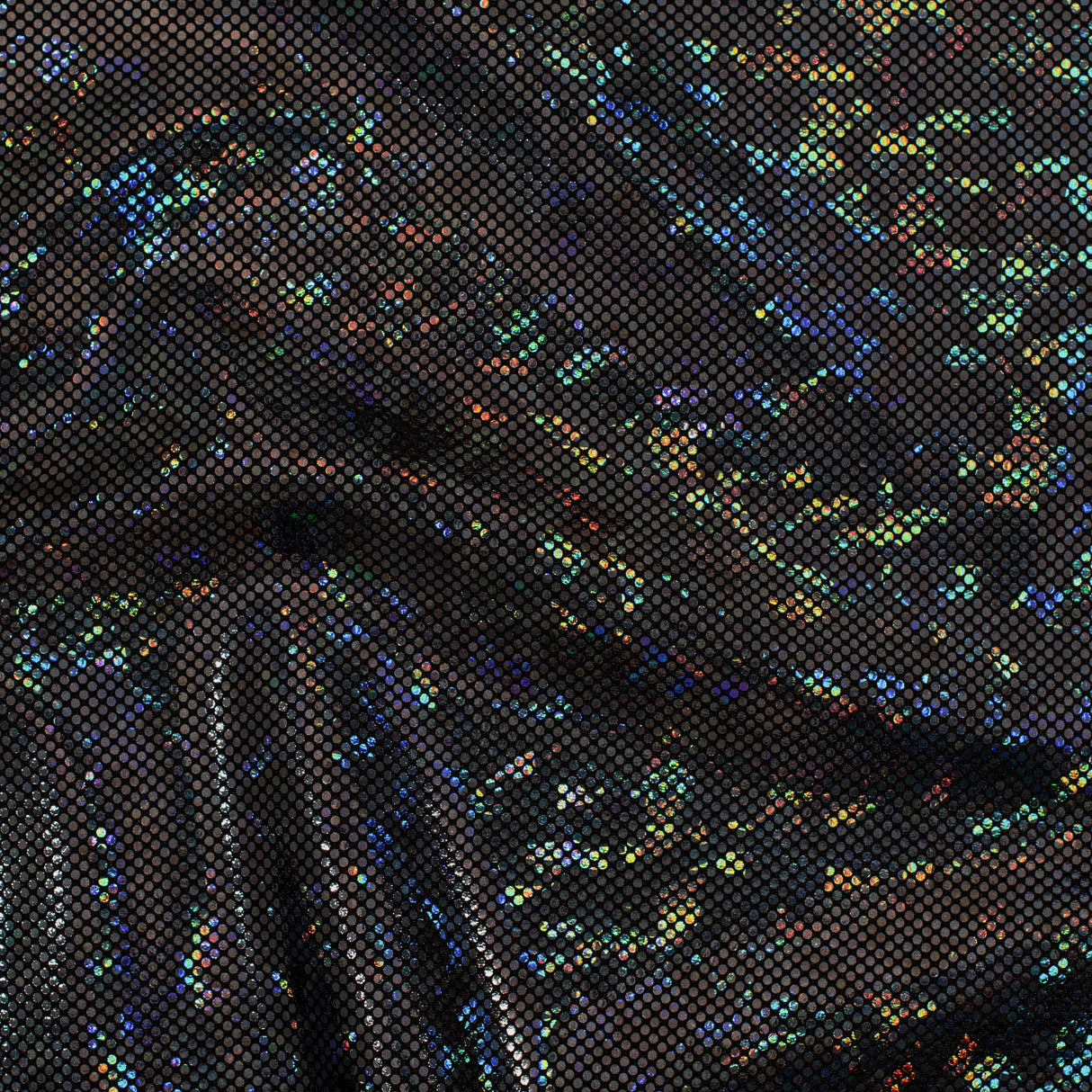 Nylon Spandex Shatter Glass Hologram Fabric 60"