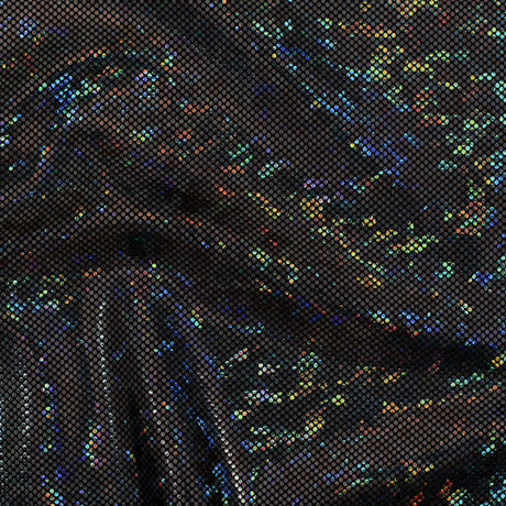 Nylon Spandex Shatter Glass Hologram Fabric 60"