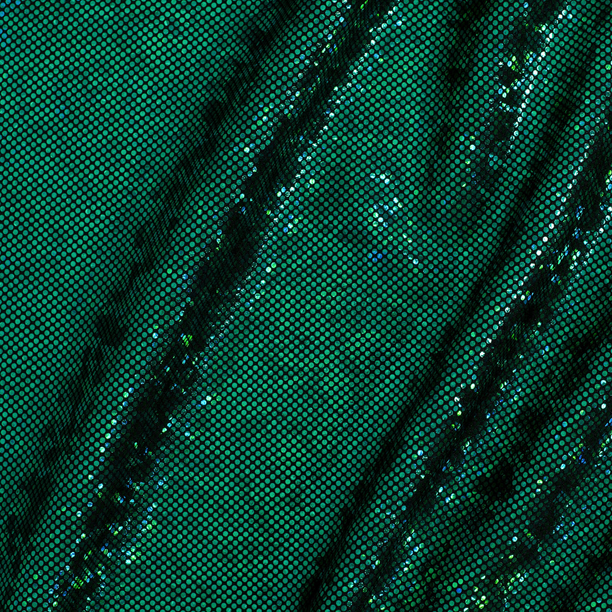 Nylon Spandex Shatter Glass Hologram Fabric 60"
