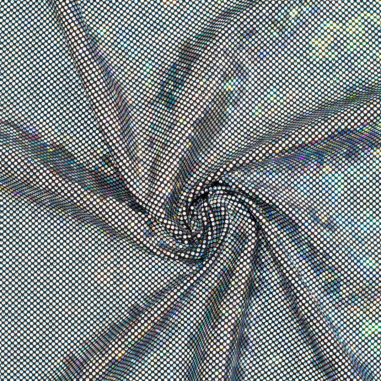 Nylon Spandex Shatter Glass Hologram Fabric 60"
