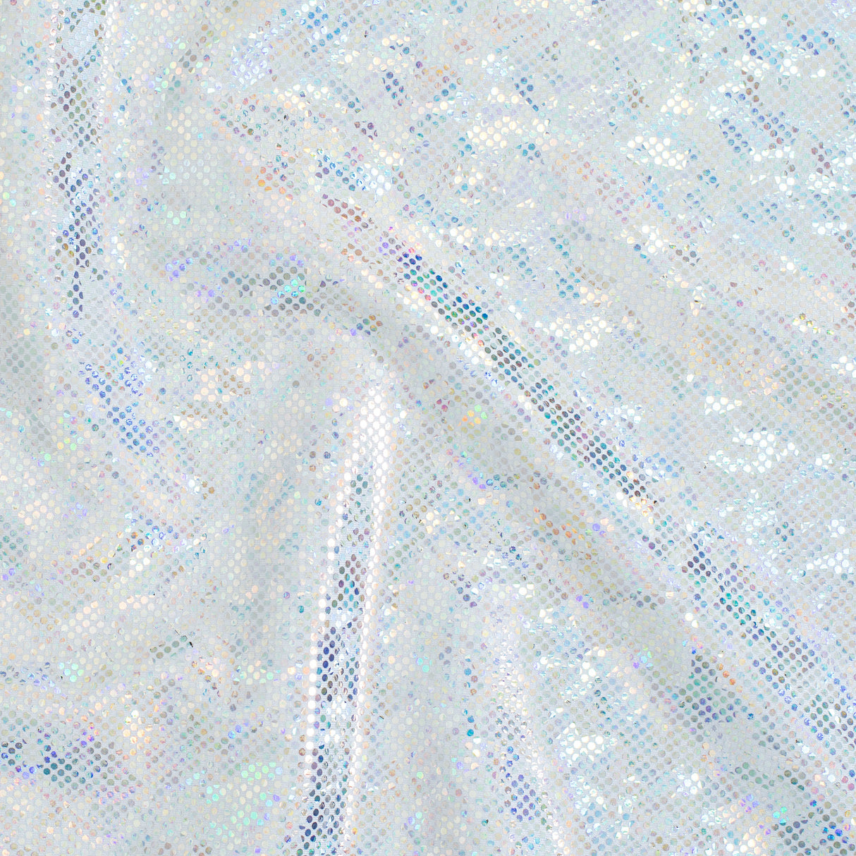 Nylon Spandex Shatter Glass Hologram Fabric 60"