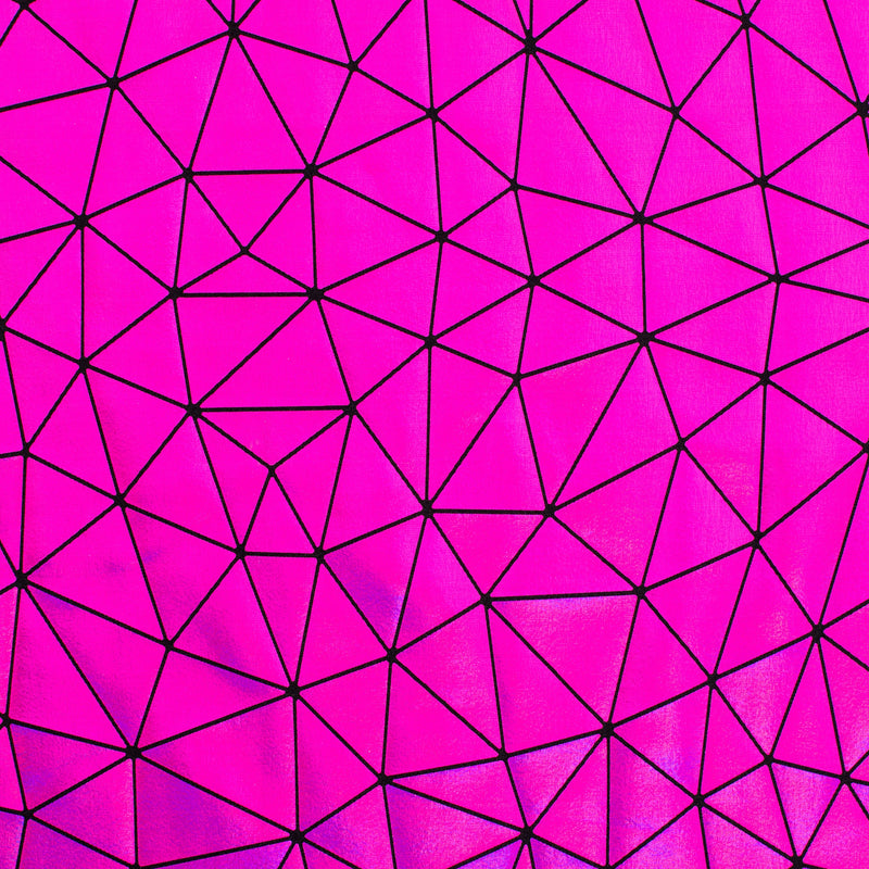 4-Way Stretch Nylon Spandex Bohemian Laser Hologram Fabric 60"