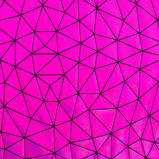 4-Way Stretch Nylon Spandex Bohemian Laser Hologram Fabric 60"