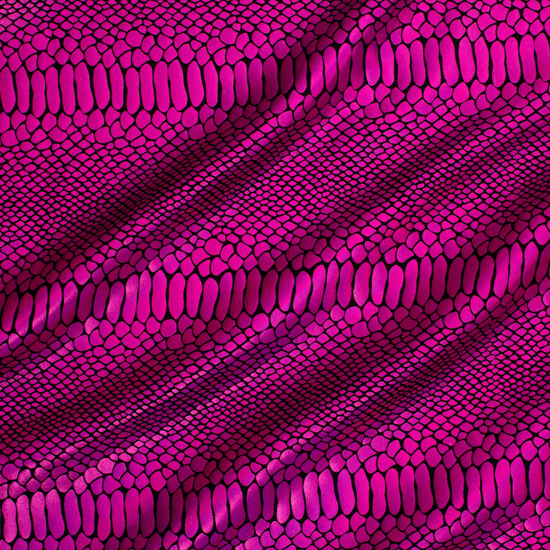 Nylon Spandex Fever Snake Foil Fabric 60"
