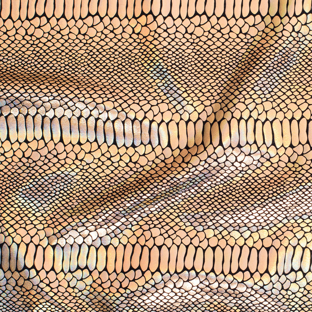 Nylon Spandex Fever Snake Foil Fabric 60"