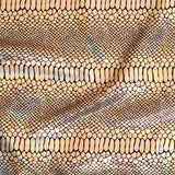 Nylon Spandex Fever Snake Foil Fabric 60"