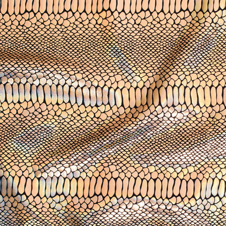Nylon Spandex Fever Snake Foil Fabric 60"