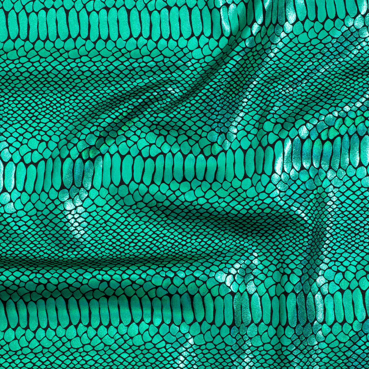 Nylon Spandex Fever Snake Foil Fabric 60"