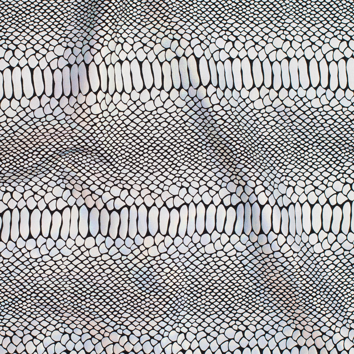 Nylon Spandex Fever Snake Foil Fabric 60"