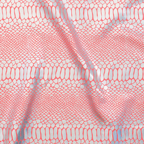 Nylon Spandex Fever Snake Foil Fabric 60"