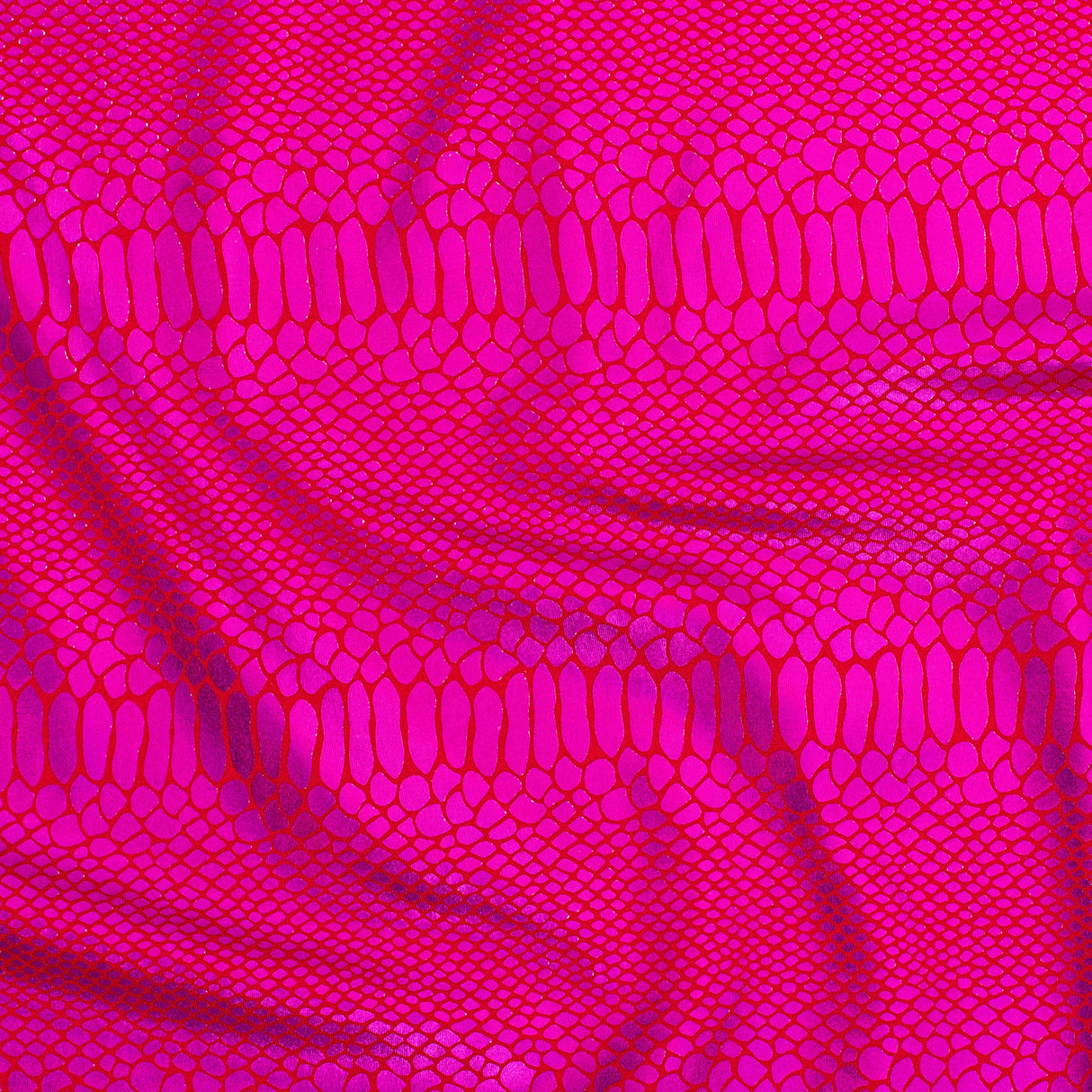 Nylon Spandex Fever Snake Foil Fabric 60"