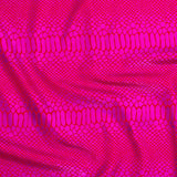 Nylon Spandex Fever Snake Foil Fabric 60"