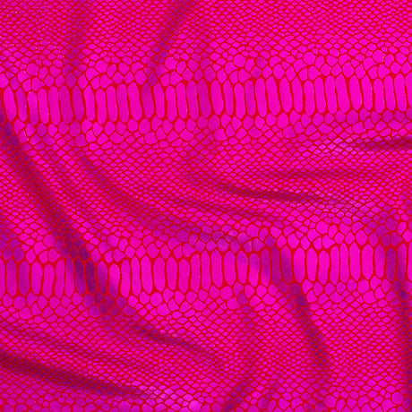 Nylon Spandex Fever Snake Foil Fabric 60"