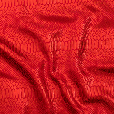 Nylon Spandex Fever Snake Foil Fabric 60"