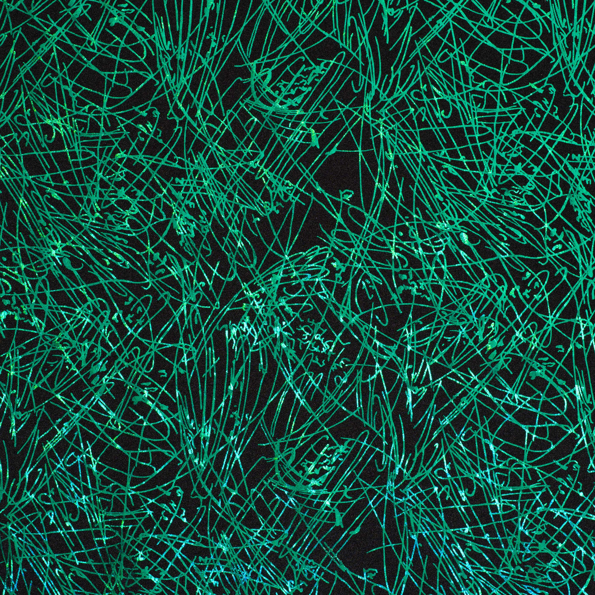 Nylon Spandex Fabric Dancing Splash Hologram Foil