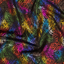 Nylon Spandex Fabric Dancing Splash Hologram Foil