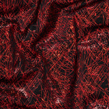 Nylon Spandex Fabric Dancing Splash Hologram Foil