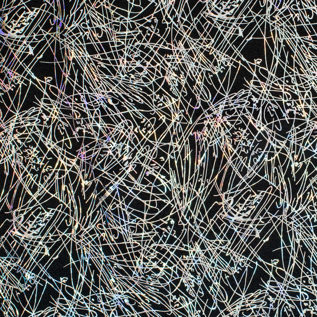 Nylon Spandex Fabric Dancing Splash Hologram Foil