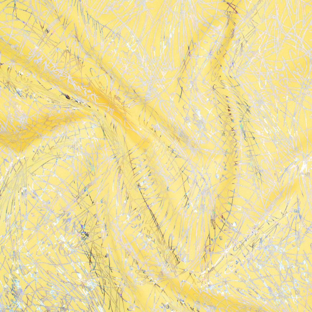 Nylon Spandex Fabric Dancing Splash Hologram Foil
