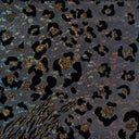 Leopard Flocked 4-Way Stretch Nylon Spandex Fabric