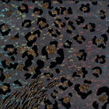 Leopard Flocked 4-Way Stretch Nylon Spandex Fabric