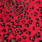 Leopard Flocked 4-Way Stretch Nylon Spandex Fabric