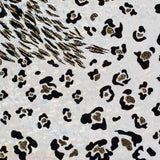 Leopard Flocked 4-Way Stretch Nylon Spandex Fabric