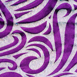 Nylon Spandex Paisley Foggy Foil Fabric