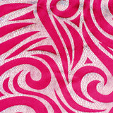 Nylon Spandex Paisley Foggy Foil Fabric