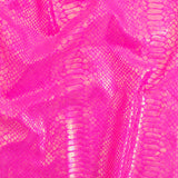 Nylon Spandex Fever Snake Foil Fabric 60"