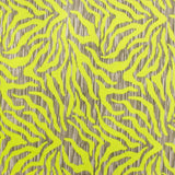 Neon Tiger Printed Nylon Spandex Fabric - Leopard Print, 55/56" Width, 200 GSM (1 Yard)