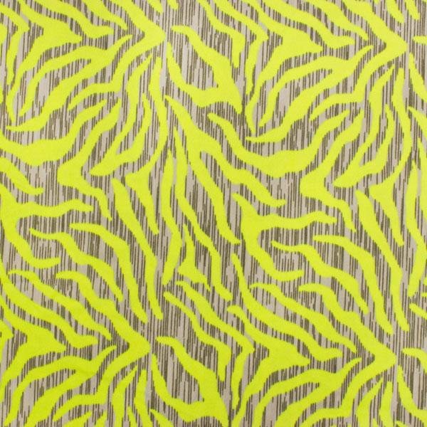 Printed Spandex Neon Tiger