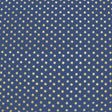 Gold Stars On Navy Foiled Nylon Spandex Fabric - Navy With Gold Stars, 55/56" Width (1 Yard)