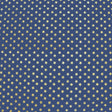 Gold Stars On Navy Foiled Nylon Spandex Fabric - Navy Gold Stars, 55/56" Width (1 Yard)