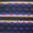 Fun Tribal Stripe Printed Nylon Spandex Fabric - Blue Tribal Stripe Print, 55/56" Width (1 Yard)