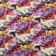 Sandstone Texture Printed Nylon Spandex Fabric - Blue, Texture Print, 55/56" Width (1 Yard)
