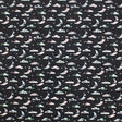 Crescent Moon Sky Printed Nylon Spandex Fabric - Blue Moon, Crescent Moon Print, 55/56" Width (1 Yard)