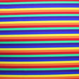 Printed Spandex Rainbow Stripes