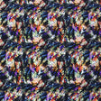 Abstract Reptile Skin Printed Nylon Spandex Fabric - Blue, Reptile Skin Print, 55/56" Width (1 Yard)